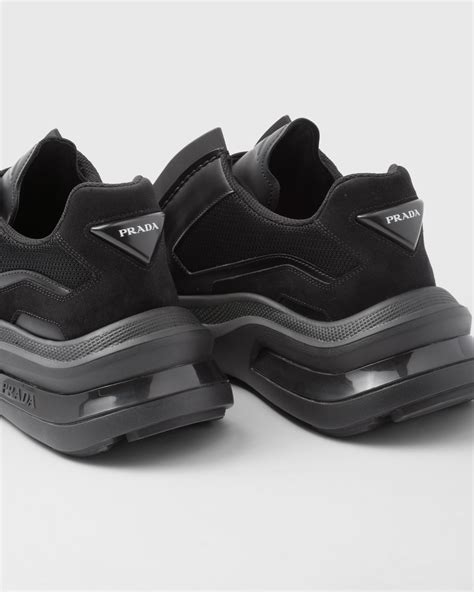 Prada Systeme Leather Sneakers 